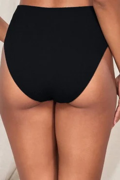 High-Waist|Bikini Bottoms<Sunsets Pacifica Black Astrid High Waist Bottom
