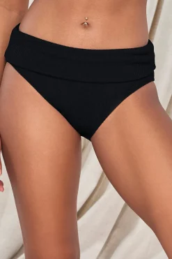 Plus Size|High-Waist<Sunsets Pacifica Black Hannah High Waist Bottom