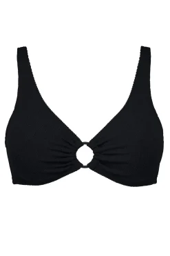 Plus Size|Wire-Free<Sunsets Pacifica Black Oceana Top