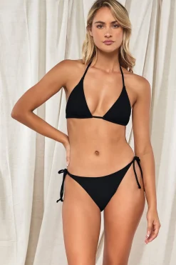 Tie Side|Bikini Bottoms<Sunsets Pacifica Black Taryn Tie Side Bottom