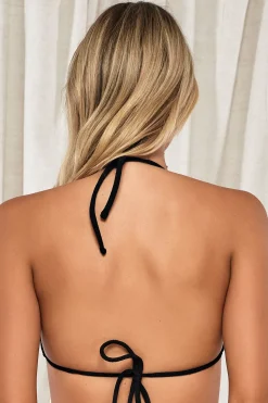 Bikini Tops|Wire-Free<Sunsets Pacifica Black Tiana Triangle Top