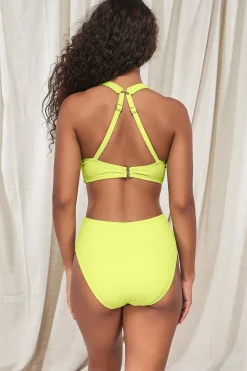 Plus Size|Wire-Free<Sunsets Pacifica Bright Pear Mirabella Top