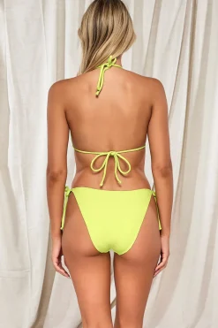 Tie Side|Bikini Bottoms<Sunsets Pacifica Bright Pear Taryn Tie Side Bottom