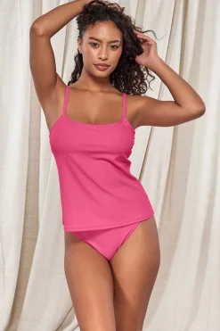 Plus Size|Underwire<Sunsets Pacifica Dragon Fruit Coralie Tankini Top