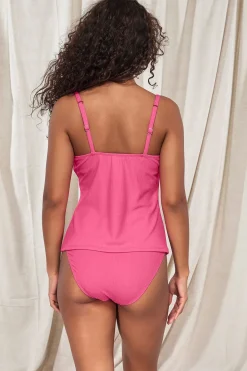 Plus Size|Underwire<Sunsets Pacifica Dragon Fruit Coralie Tankini Top