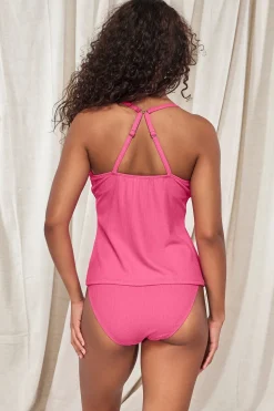 Plus Size|Underwire<Sunsets Pacifica Dragon Fruit Coralie Tankini Top