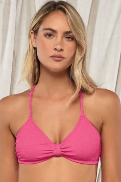 Wire-Free|Bikini Tops<Sunsets Pacifica Dragon Fruit Indie Bralette Top