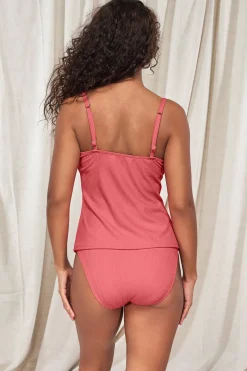 Plus Size|Underwire<Sunsets Pacifica Hibiscus Tea Coralie Tankini Top