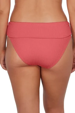 Plus Size|High-Waist<Sunsets Pacifica Hibiscus Tea Hannah High Waist Bottom