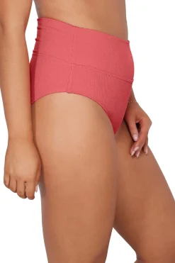 Plus Size|High-Waist<Sunsets Pacifica Hibiscus Tea Hannah High Waist Bottom