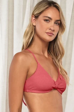 Wire-Free|Bikini Tops<Sunsets Pacifica Hibiscus Tea Indie Bralette Top