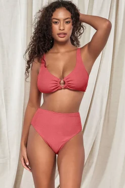 Plus Size|Wire-Free<Sunsets Pacifica Hibiscus Tea Oceana Top