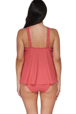 Wire-Free|Tankinis<Sunsets Pacifica Hibiscus Tea Sadie Tankini Top