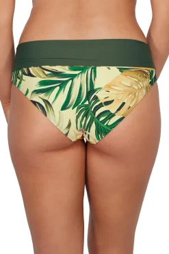 Plus Size|High-Waist<Sunsets Amber Oasis Capri High Waist Bottom