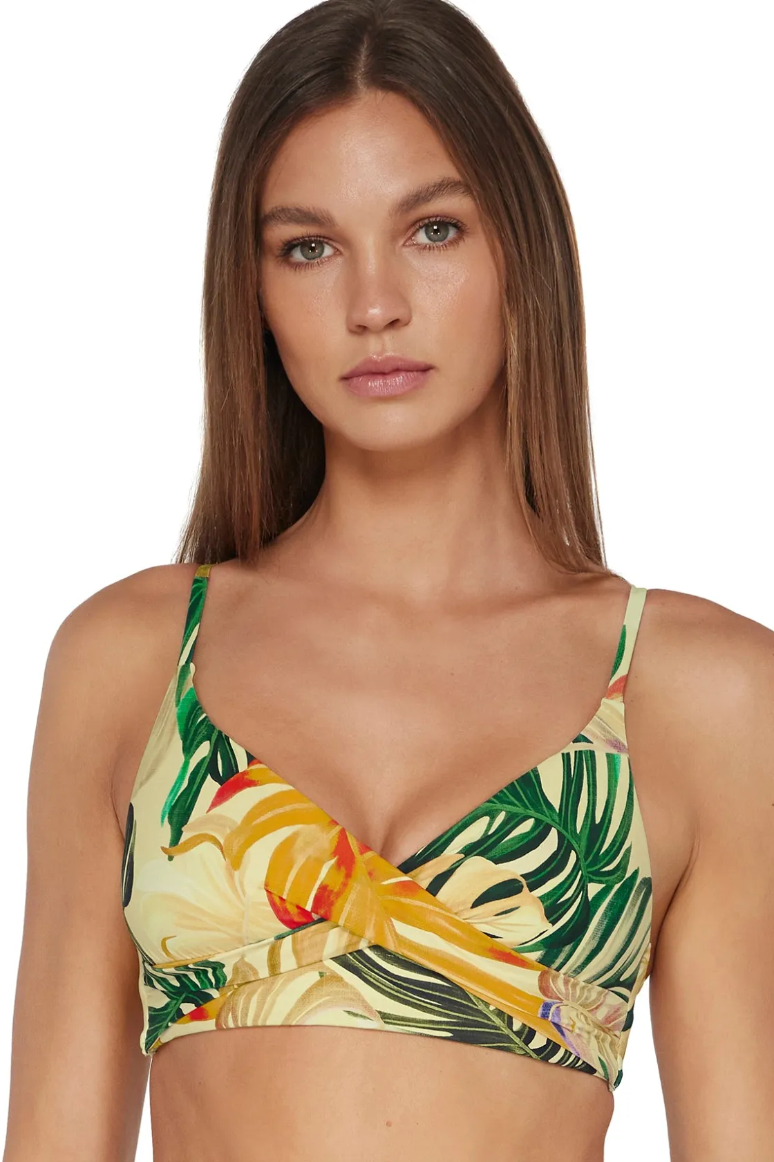 Wire-Free<Sunsets Amber Oasis Lyla Bralette Top