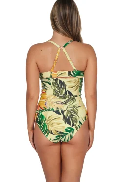 Plus Size|Underwire<Sunsets Amber Oasis Serena Tankini Top