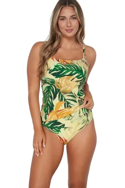 Plus Size|Underwire<Sunsets Amber Oasis Taylor Tankini Top