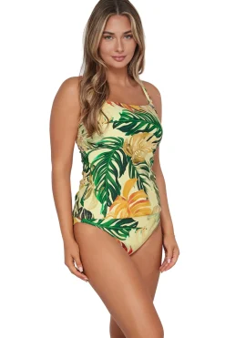 Plus Size|Underwire<Sunsets Amber Oasis Taylor Tankini Top