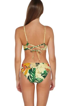 Plus Size|Bikini Bottoms<Sunsets Amber Oasis Unforgettable Bottom