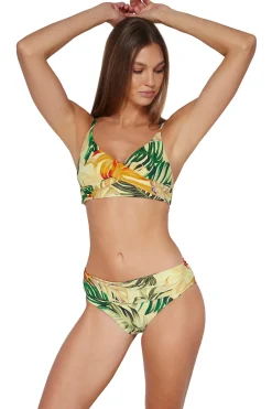 Plus Size|Bikini Bottoms<Sunsets Amber Oasis Unforgettable Bottom