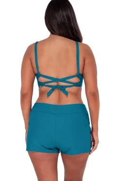 Plus Size|Underwire<Sunsets Avalon Teal Elsie Top