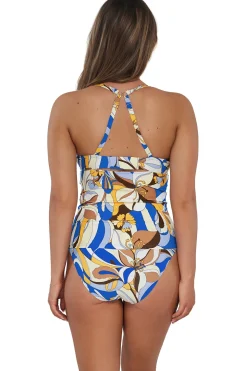 Plus Size|Underwire<Sunsets Bali Bungalow Serena Tankini Top