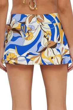Plus Size<Sunsets Bali Bungalow Sporty Swim Skirt