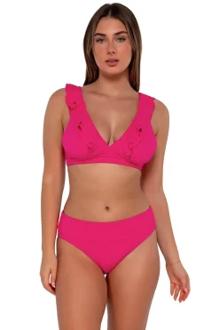 Plus Size|Wire-Free<Sunsets Begonia Sandbar Rib Willa Wireless Top