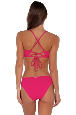Low-Rise|Bikini Bottoms<Sunsets Begonia Sandbar Rib Collins Hipster Bottom