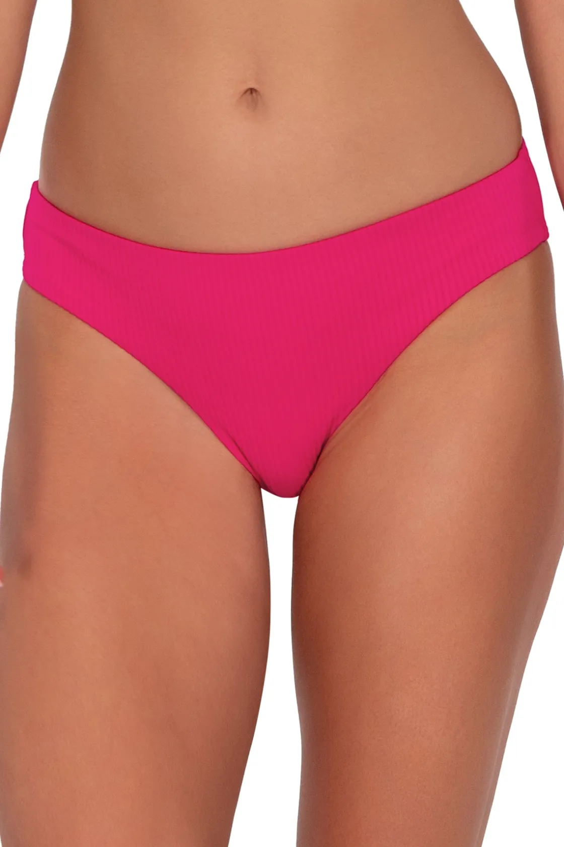 Low-Rise|Bikini Bottoms<Sunsets Begonia Sandbar Rib Collins Hipster Bottom