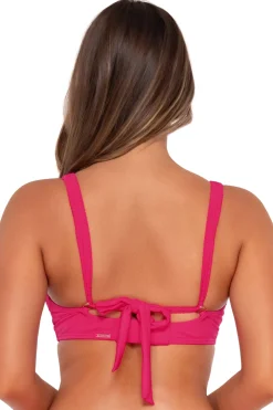 Plus Size|Underwire<Sunsets Begonia Sandbar Rib Vienna V-Wire Top