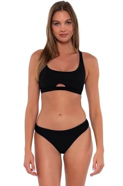 Bikini Tops<Sunsets Black Brandi Bralette Top