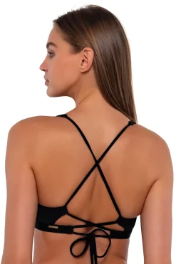 Bikini Tops<Sunsets Black Brandi Bralette Top