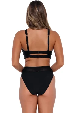Plus Size|Underwire<Sunsets Black Danica Top