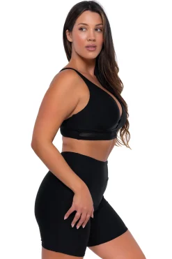 Plus Size|Underwire<Sunsets Black Danica Top
