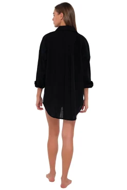 Cover-Ups<Sunsets Black Delilah Shirt