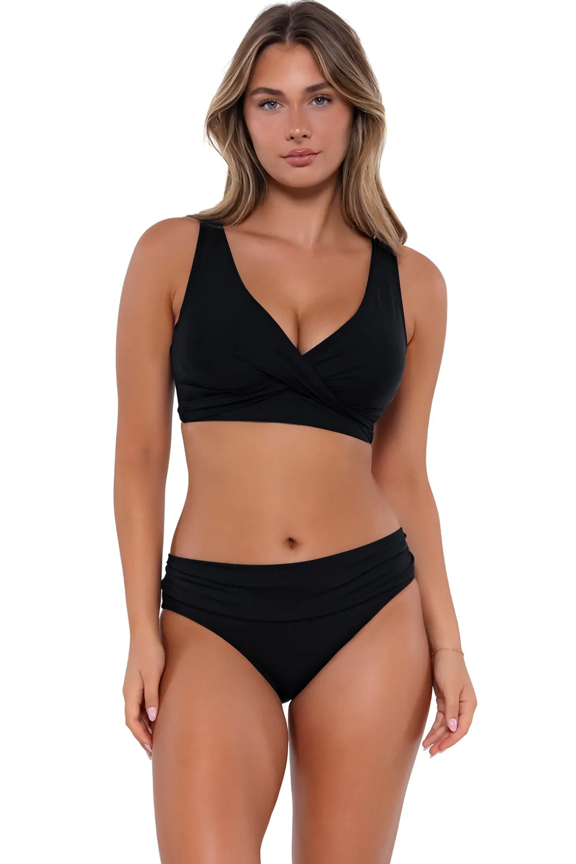 Plus Size|Bra-Sized<Sunsets Black Elsie Top