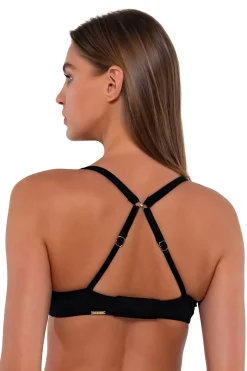 Underwire|Bikini Tops<Sunsets Black Juliette Underwire Top
