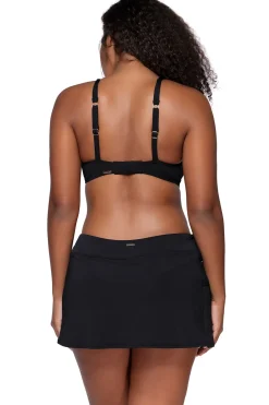 Plus Size|Bra-Sized<Sunsets Black Kauai Keyhole Top