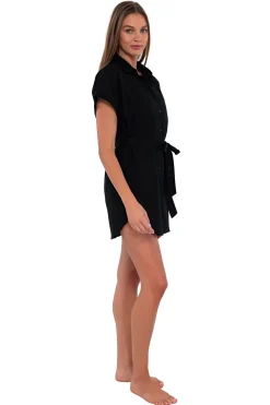 Cover-Ups<Sunsets Black Lucia Dress