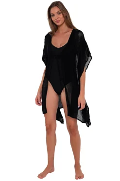 Cover-Ups<Sunsets Black Maldives Tunic