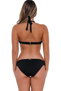 Plus Size|Underwire<Sunsets Black Muse Halter Top
