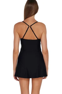 Swim Dress<Sunsets Black Naomi Swim Dress One Piece