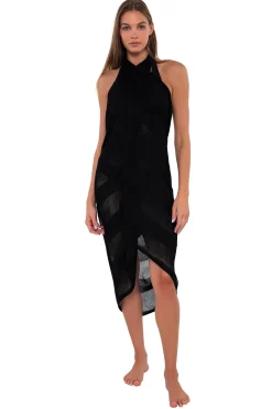 Cover-Ups<Sunsets Black Paradise Pareo