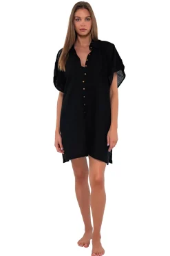 Cover-Ups<Sunsets Black Shore Thing Tunic