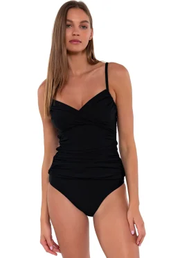 Tankinis<Sunsets Black Simone Tankini Top