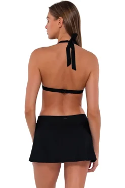 Swim Skirts<Sunsets Black Sporty Swim Skirt