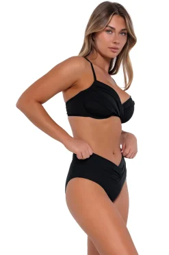 High-Waist<Sunsets Black Summer Lovin V-Front Bottom