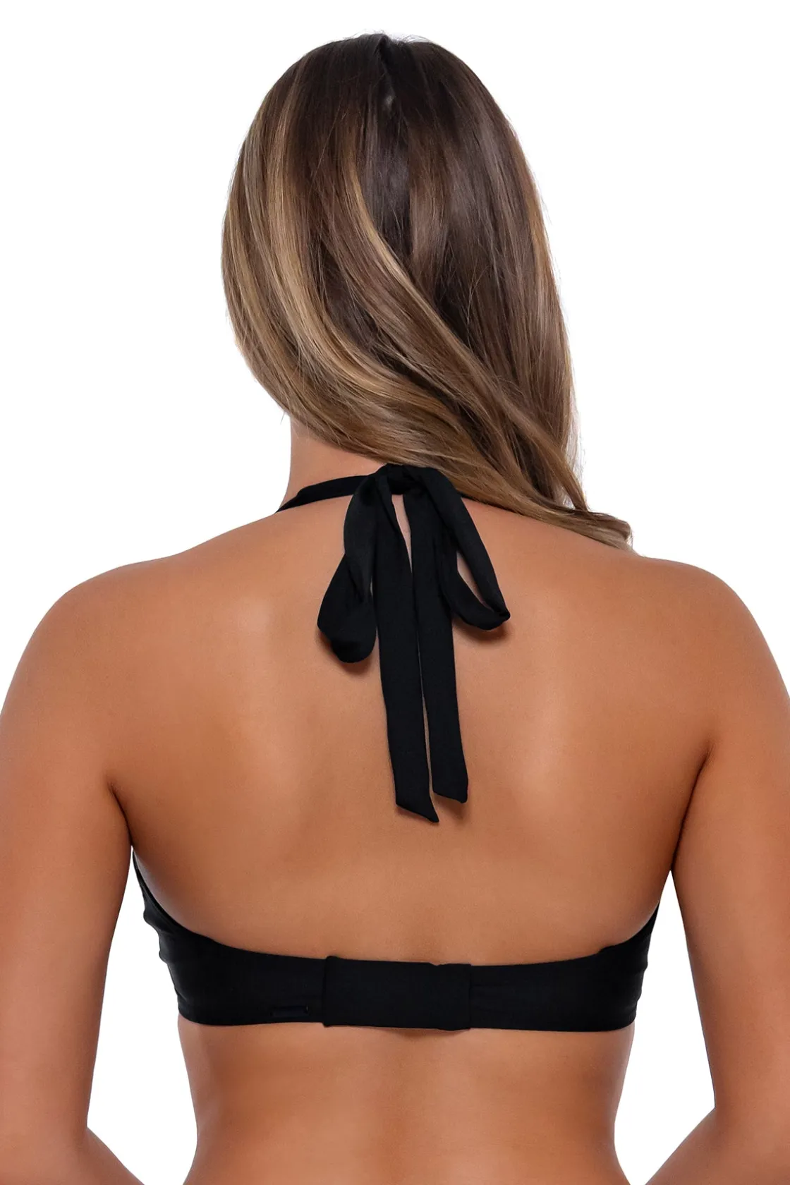 Plus Size|Underwire<Sunsets Black Vienna V-Wire Top