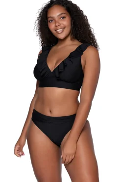 Plus Size|Bra-Sized<Sunsets Black Willa Wireless Top